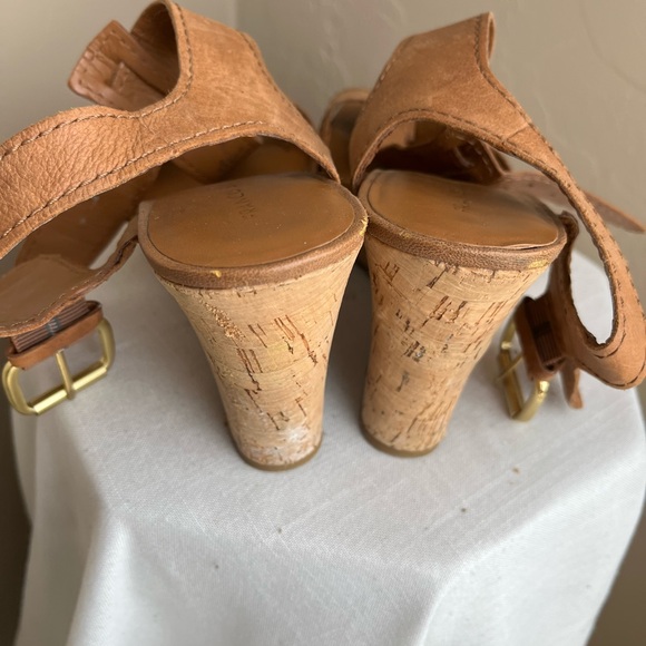3 1/2 inch leather sandals - wedges. Very comfy leather. Size 8 - Picture 2 of 3